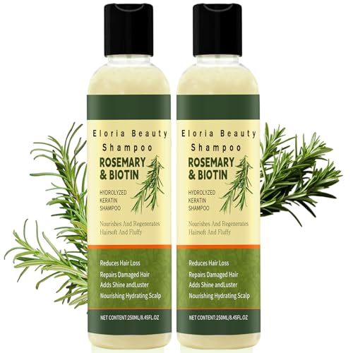 Image of 2026 New Eloria Beauty Shampoo,Rosemary & Biotin Hair Growth Shampoo Anti Hair Loss,Soft and Shine,Hair Loss and Thinning,Growth for Women and Men (2PCS)
