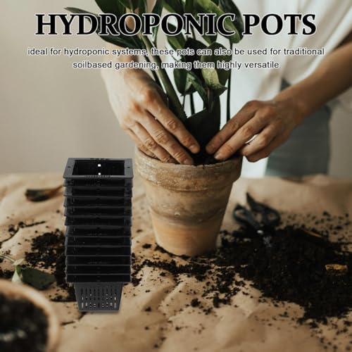Cestas cuadradas para plantas de estanque HANABASS de 2.2 pulgadas 5