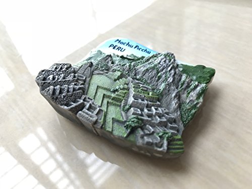 Imán Decorativo 3D Machu Picchu Perú Redondo miniatura 5