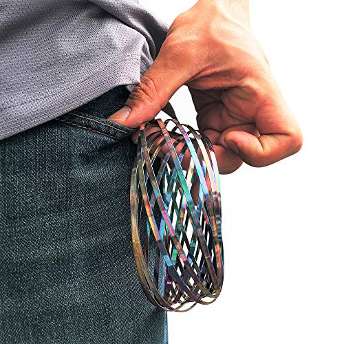 Faxadella Giftedkids Flow Ring Flow Toys | Flow Rings Rainbow | Kinetic Toys | Kinetic Spring Slinky Toy #TOP3