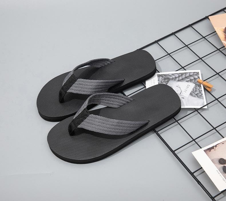 Unisex Comfort Flip-Flops Beach Pool Sandals for Men Women Summer Vacation Black 11-11.5 Women/10-10.5 Men3