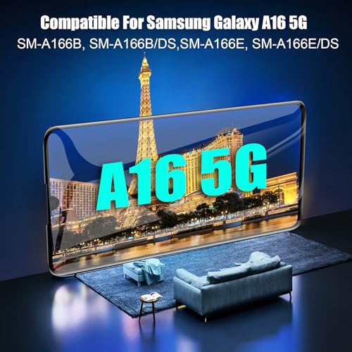 Image of DTD Display for Samsung Galaxy A16 5G SM-A166B /A166E LCD Screen Replacement Digitizer Touchscreen Assembled Replacement with Tools (Black with Frame)