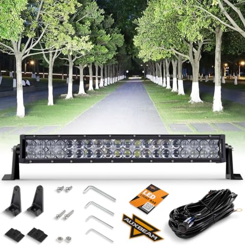 Image of Auxbeam 22 Inch LED Light Bar, 120W Waterproof Off Road Work Driving Lights