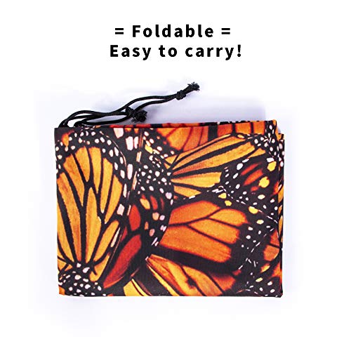 Butterflies Drawstring Storage Bag Gym - Grip Bags For Gymnastics Orange Monarch Butterfly Drawstring Bags Pouch Shoe Bags Laundry Pouches For Travel Waterproof Polyester Towel Bag For Yoga #TOP3