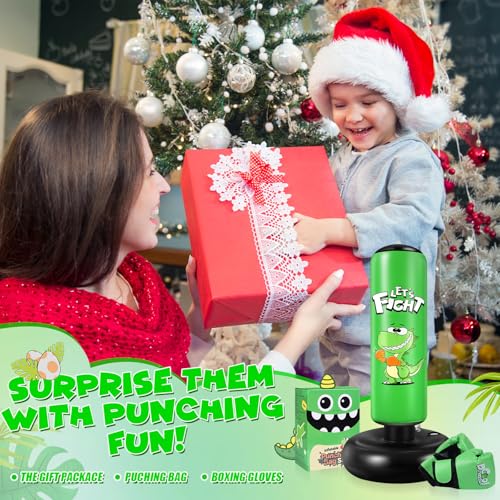 Saco de Boxeo para Niños de 3 a 8 Años, Saco de Boxeo de Pie de 120 cm con Guantes y Base Estable, para Practicar Karate y Taekwondo, Idea de Regalo para Niños y Niñas (Verde) - imagen 7