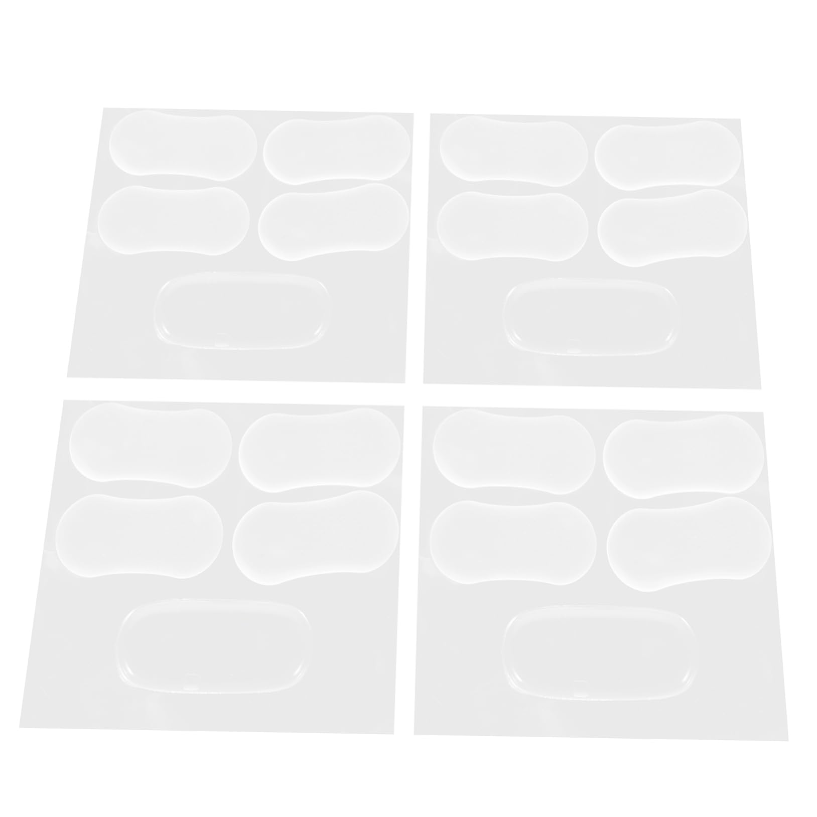 HOMSFOU 100piezas Parachoques De Asiento De Inodoro De Transparente Accesorios De Tapa De Inodoro Almohadillas para Asiento Amortiguadores para Muebles y Gabinetes Fáciles De Instalar