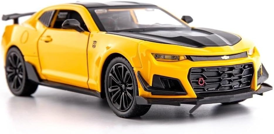 Chevrolet Camaro 1:32 Model Car Exclusive Alloy Metal Pull Back Die-cast Car Diecast Metal Pullback Toy car with Openable Doors & Light, Music Best Gifts Toys for Kids【Colors as Per Stock