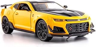 Chevrolet Camaro 1:32 Model Car Exclusive Alloy Metal Pull Back Die-cast Car Diecast Metal Pullback Toy car with Openable Doors & Light, Music Best Gifts Toys for Kids【Colors as Per Stock