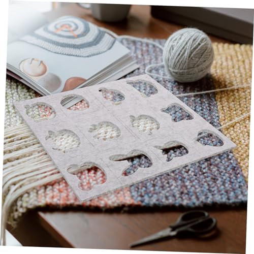 KONTONTY 5pcs Needlefelt Templates Kit Wool Applique Felting Molds DIY Felting Craft Stencils for