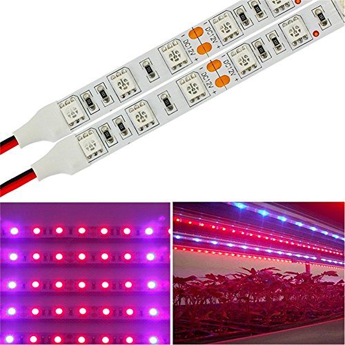 Oueva Plant Grow Led Light, 16.4Ft/5M 5050 Smd Waterproof Full Spectrum Red Blue 5:1 Growing Lamp For Aquarium Greenhouse Hydroponic Plant, Garden Flowers Veg Grow Light (No Power Adapter) #TOP3