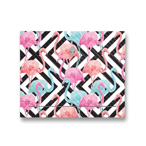 Image of MightySkins Carbon Fiber Skin Compatible with Alienware X14 R2 (2023) Full Wrap Kit - Pop Flamingo | Protective, Durable Textured Carbon Fiber Finish | Easy to Apply & Change Styles | Made in The USA