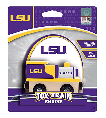 Image of Masterpieces NCAA Wooden Toy Train Engine - Officially Licensed - LSU Tigers