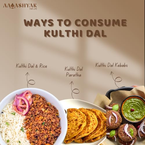 Image of Aavashyak Organic Kulthi Dal 450g | Horse Gram | Kollu | Vulavalu | Hurali Kalu | Kulthi Beans | Unpolished | Dust & Stone Free | Kidney Filter | Sourced from Uttarakhand Farms