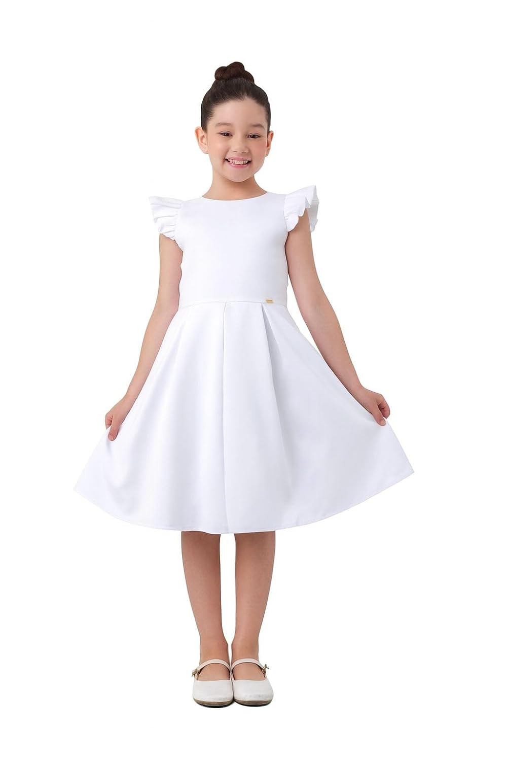 Vestido infantil com mangas babados e saia de pregas, perfeito para festas, formaturas e ocasiões especiais em promoção! Veja a oferta e mais achadinhos de Meninas 7 Hoje é o melhor dia para comprar Vestido infantil com mangas babados e saia de pregas, perfeito para festas, formaturas e ocasiões especiais com aquele preço maroto! Promoção! Aproveite a oferta! 7