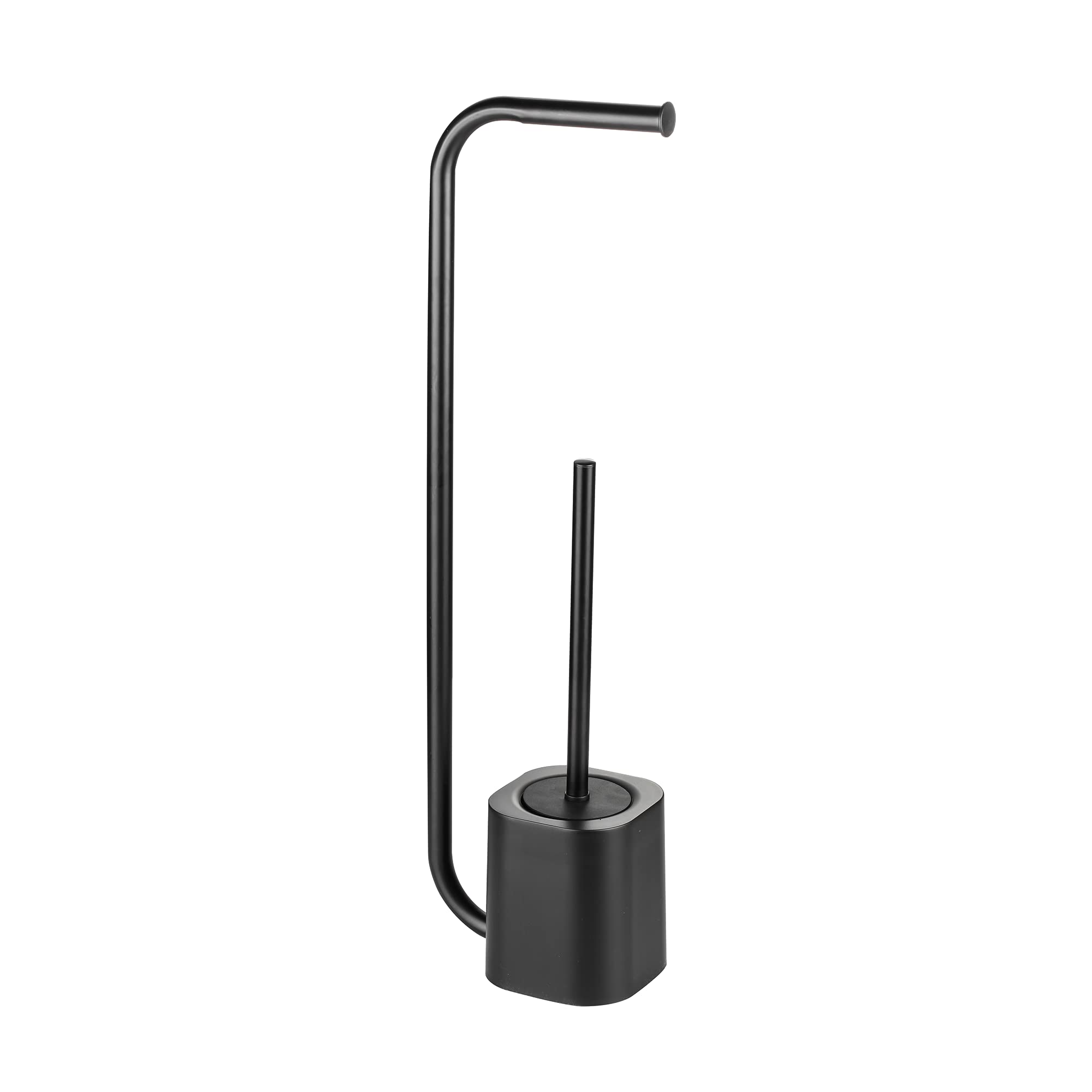 Blue Canyon Black Toilet Brush For Bathroom, Flexible Toilet Bowl Plastic Brush Head For Deep Cleaning, Compact Size, Elegant Design With Odour Free Holder,