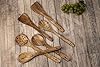 Zyntix Cooking Utensils Set - Handmade Natural Wood Kitchen Utensils, Unpolished, Set of 6, Durable and Eco-Friendly Tools for Cooking and Baking, Usefor Non-Stick Cookware #3