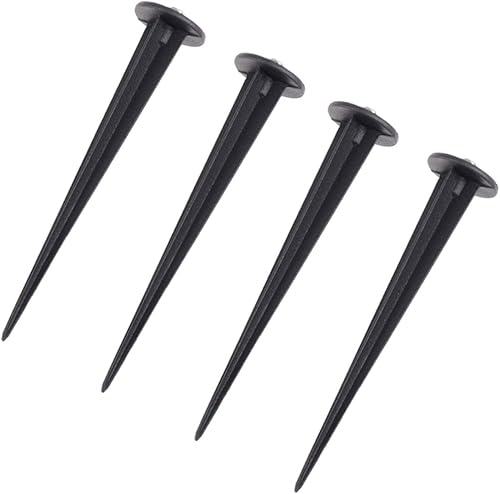 Miniatura 8 de 4 estacas de repuesto para luz solar de camino, accesorios de luces solares con tornillo M5 para pasarela, patio, jardín y patio