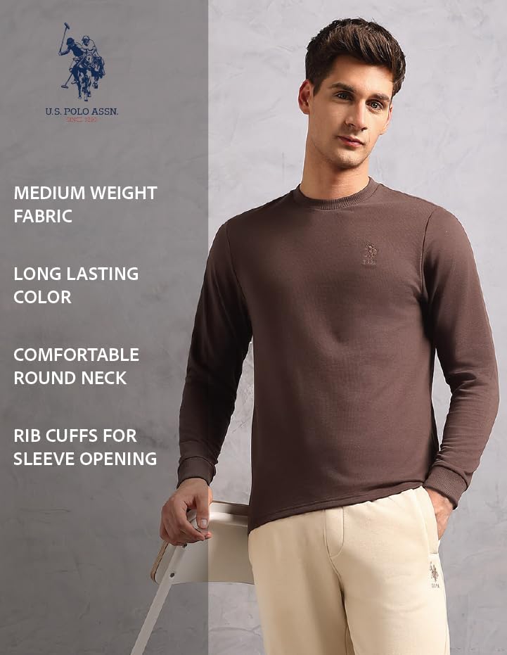 Image of U.S. Polo ASSN. Men's OEE14 Comfort Fit Solid Lounge T-Shirt