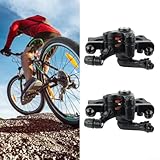 Système de freinage mécanique à disque avant et arrière pour vélo de montagne avec plaquettes de frein en métal cuivré Réduction du bruit Dissipation rapide de la chaleur Frein stable (frein à disque