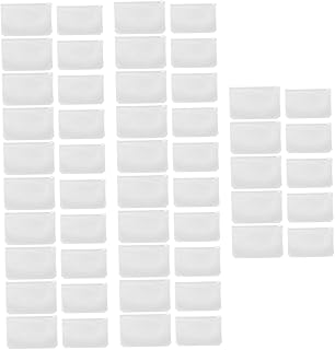 NOLITOY 100 Peças Saco De Armazenamento De Cartão De Visita Bolsos Fichários Envelopes Transparentes Sacola De Armazenamento Transparente Envelopes Com Zíper Folhas Soltas Sacos Com Zíper