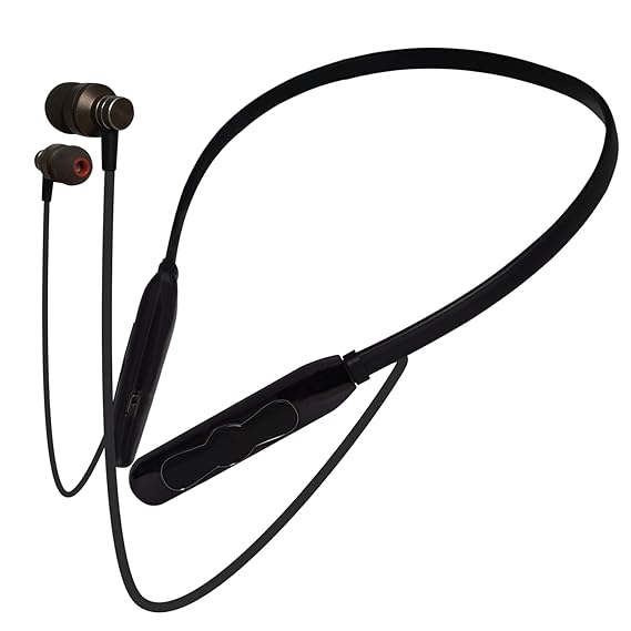 sendily Wireless in Ear Bluetooth Neckband with Mic, 45H Playtime, Dual Pairing, Biggest 14.2mm