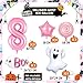 Halloween Balloons 32 Inch 8 Balloon Number Pink Balloon Halloween for Birthday Party Decorations
