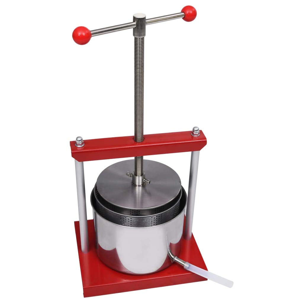 Generico Torchio per Frutta e Vino in Acciaio Inox 6 L,Arte e Svago,Hobby e Arti Creative,Produzione casalinga di Birra e Vino,Produzione di vino-146897