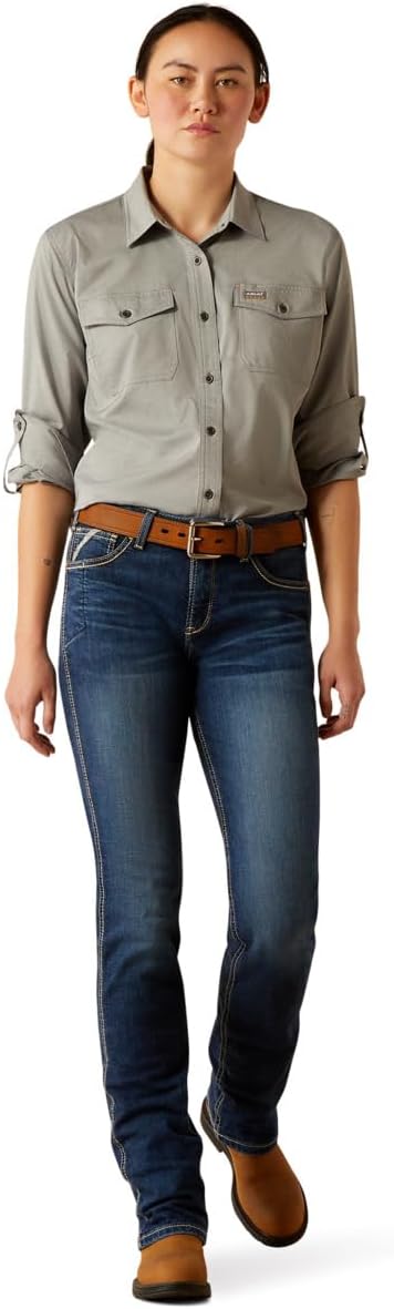 Ariat Women's Rebar Made Tough Venttek Durastretch Work Shirt