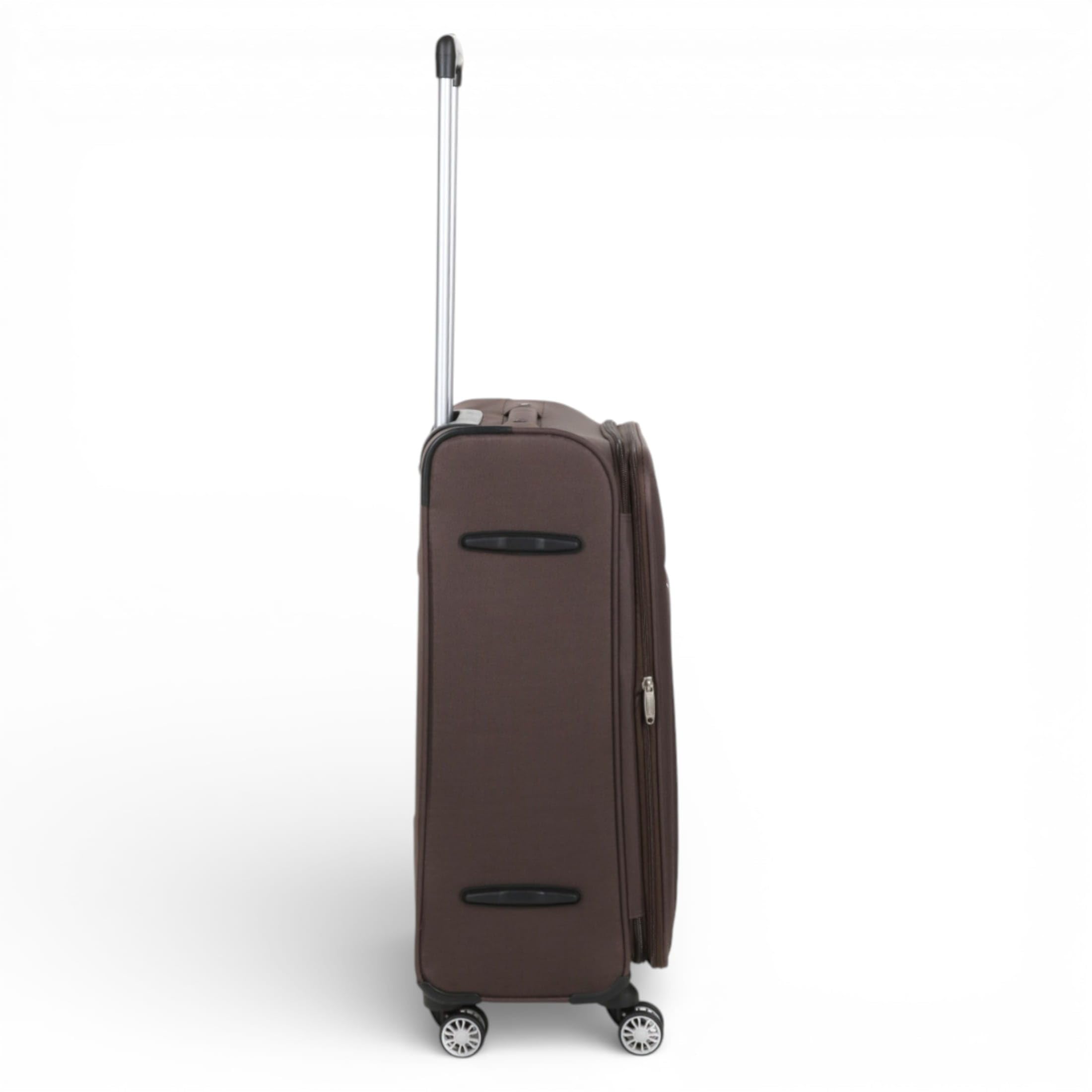 Infinity Leather Lekka miękka obudowa walizki 8-kołowy bagaż podróżny, Brązowy, M - 26", Walizka