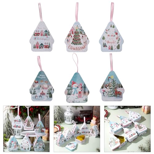 Boîtes de rangement Noël étain de qualité supérieure avec couvercle