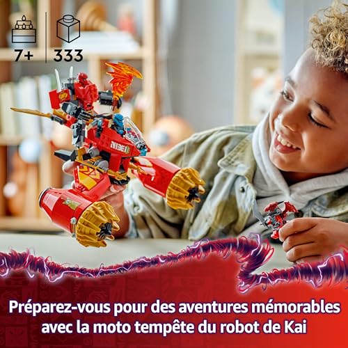 Lego Ninjago La Moto Tempête Du Robot De Kai 71830 Lego La Boite - vue 3
