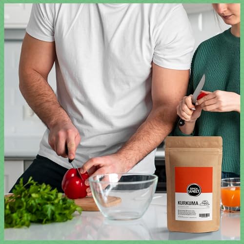 Spicy Welt Kurkuma Gemahlen (1kg) – Kurkumapulver | Gelbwurz | für Currys, Reis & Suppen | Goldgelb, Erdiger & Warm‑Würziger Geschmack | 100% Naturrein, Ohne Zusätze