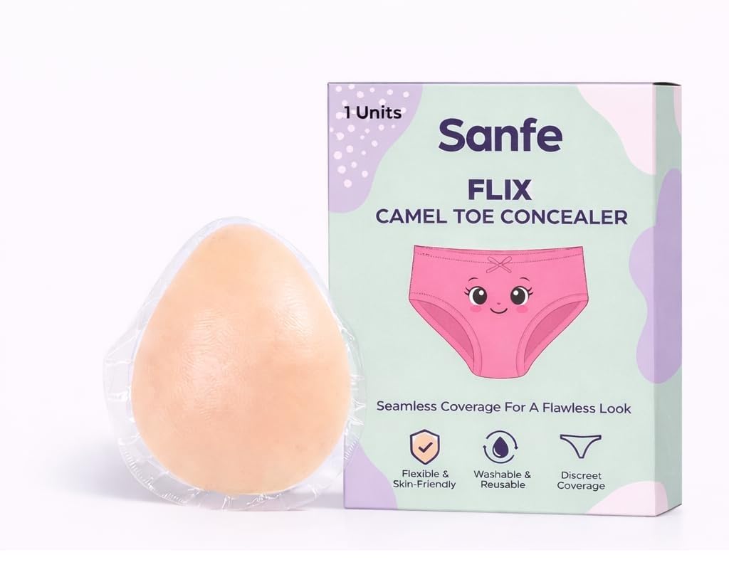 Sanfe Flix Camel Toe Concealer for Women | Reusable Silicone Pad | Pack of 1-picture-47