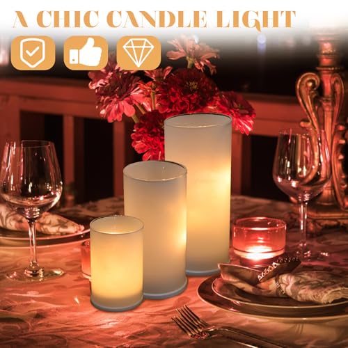 Velas eléctricas led para cenar en pareja y decorar bodas con luz cálida 6