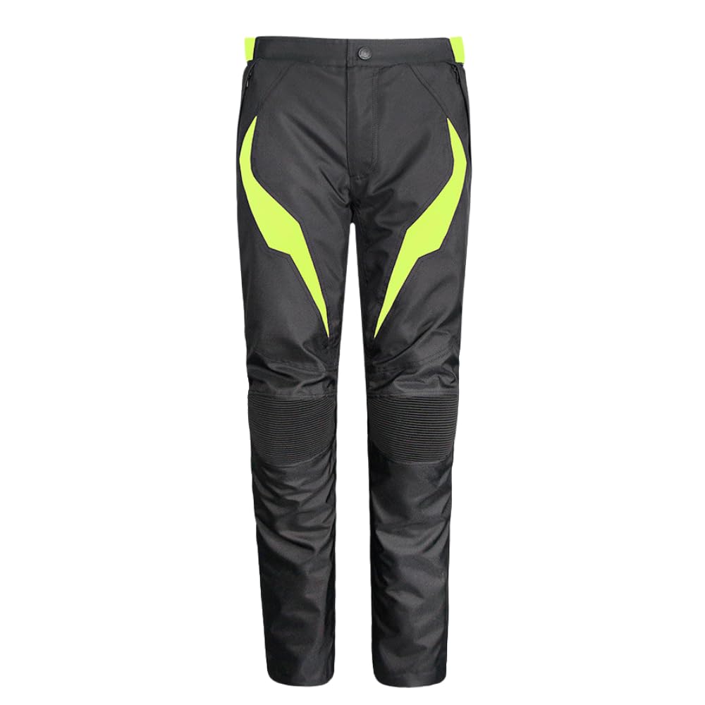 Msport Chaqueta de Moto Impermeable para Mujer, Chaqueta 4 Estaciones con Forro Térmico Extraíble, Transpirable y con Protecciones CE - Pantalones Verde M