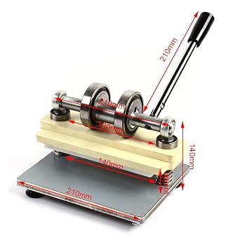 Leather Cutting Machine 212x170mm Manual Embossing Manual Cutting Machine Leather Punching Machine DIY Craft Making Clicker Press Embossing Cutting Machine for Paper Foam Fabric Leather