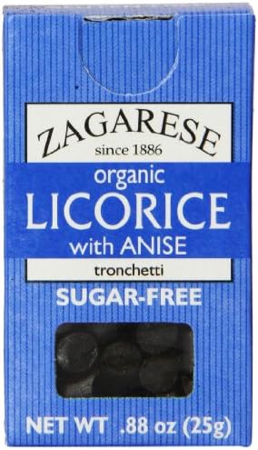 Zagarese 100% Organic Licorice with Flip Top Box anise, 0.88 Ounce