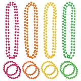 SYEYCW 12 Stück 80er Jahre Accessoires, Neon Accessoires Damen, Usgefallene 80er Jahre Retro Perlenschmuck Set, Halskette und Armbänder für Themen UV Partys, Festivals, Raves, Kostümveranstaltungen