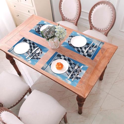 Sets de table en vinyle antidérapant pour protéger des taches - 7