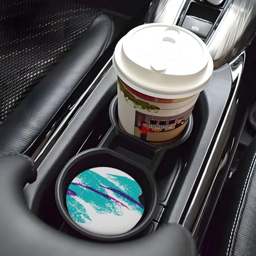Posavasos de cerámica para auto 2.56 pulg 2 piezas miniatura 3