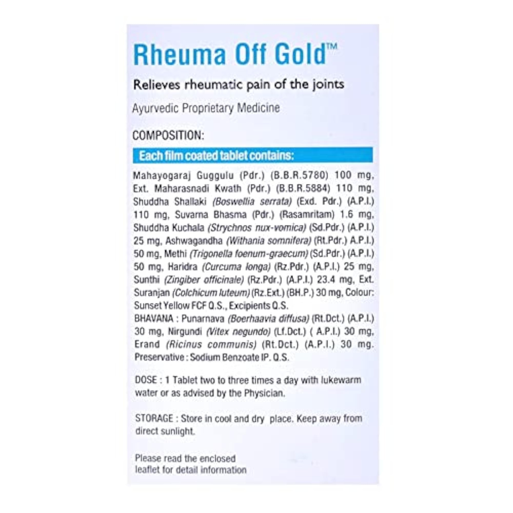 Virgo Rheuma Off Combo for Joint Health