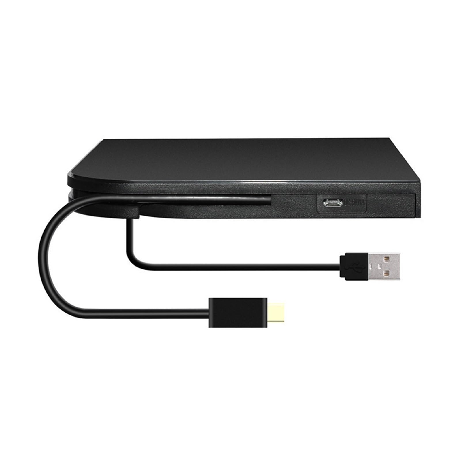 Podwójny Kabel Z Zakrzywioną Krawędzią Zewnętrzna Nagrywarka USB CD/DVD Komputer Notebook Zewnętrzny Wymienny Napęd Optyczny łAtwy W UżYciu