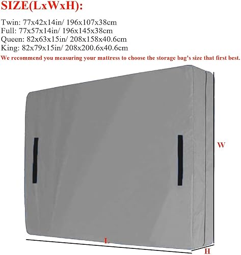 Miniatura 3 de Funda para bolsa de colchón para mudanza y almacenamiento, reutilizable, resistente, impermeable, para colchón de cama, bolsas de almacenamiento