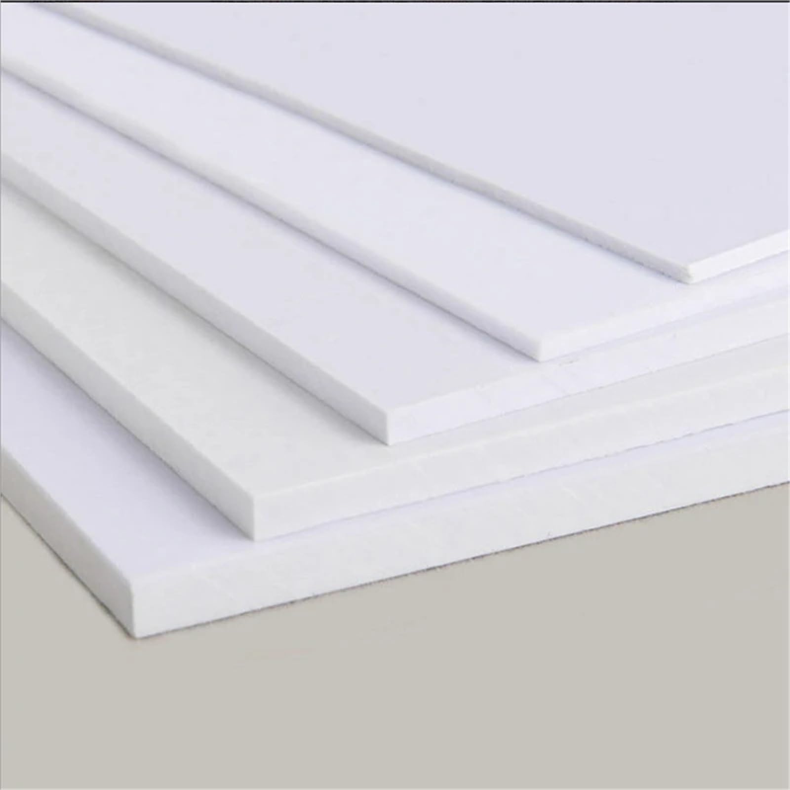 ABS-Kunststoffplatten 1 Stück Dicke 0,5 mm/1, mm/2 mm/3 mm/4 mm/5 mm/6 mm/8 mm/10 mm/12 mm, weiße Abs-Kunststoffplatte, Modellblatt, DIY-Modellmaterial Bastelarbeiten
