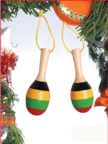Striped Maracas Tree Ornament