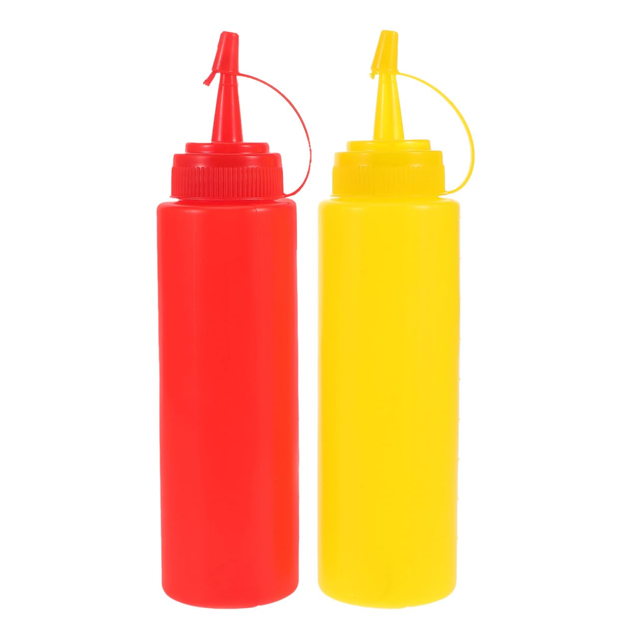 VICASKY Funny Prank Condiment Bottles Set 2pcs Fake Ketchup Mustard Bottles Novelty Halloween Party Toy, Multicolor, 19.50X4.80X4.80CM
