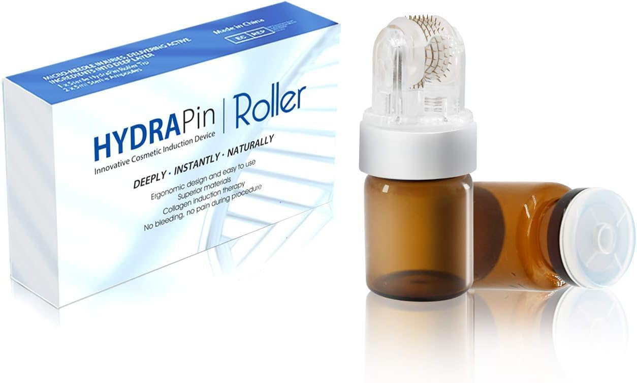 Derma Stamp Microneedle Stamp Microneedling Stamp, Micro Needling Stamp for Men Women Home Use - Black