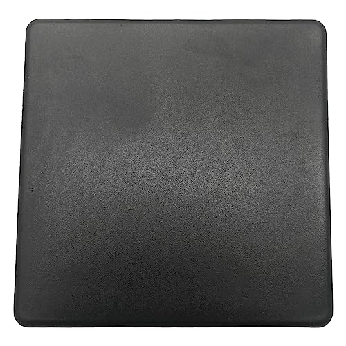 Image of 8080 European Standard Black Square Plastic Aluminum Profile End Caps, 80x80mm (10pcs)