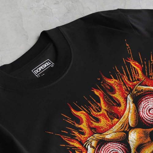 Image of DopeSkill Halloween Graphic Tee Streetwear Hip Hop Hypebeast Unisex T-Shirt Sneaker Colour Matching Shirts Spooky Graphic