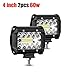 Produktbild JiuRui Lichtleisten 7/4 Zoll-12V / 24V 60W / 120W / 144W LED-Lichtleisten Spot-Flut-Lichtstrahl 4x4 Spot-4WD Combo LED-Scheinwerfer for Auto-Boote SUV ATV. (Farbe : 4 inch 2pcs 120w)